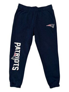 Ultra Game NFL New England Patriots Fleece Jogger Sweatpants Navy Men's Large